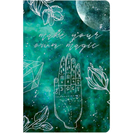 Блокнот Полином Лунная мистерия А6 96 листов разноцветный в клетку на  сшивке (105х150 мм)