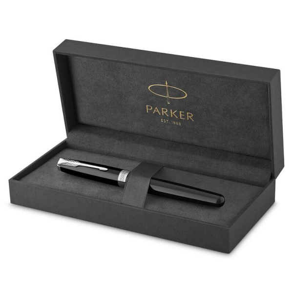 Ручка перьевая Parker Sonnet Black Lacque СT цвет чернил черный цвет  корпуса черный (артикул производителя 1931500)