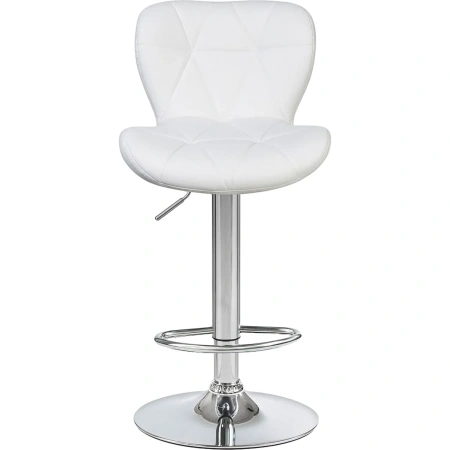 Стул барный Dobrin Barny белый/хромированный (искусственная кожа/металл)