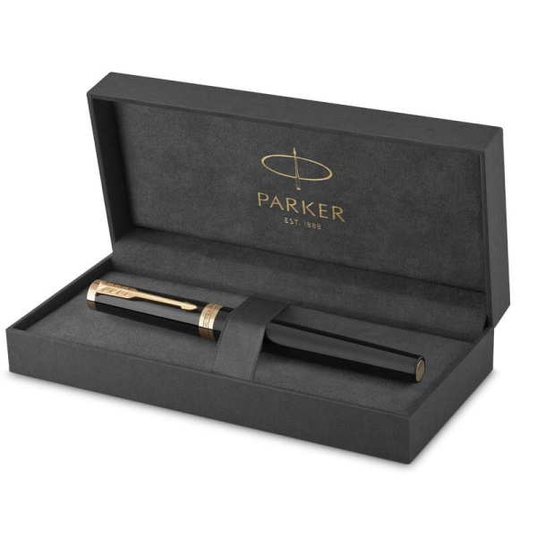 Роллер Parker Ingenuity Black GT цвет чернил черный цвет корпуса черный  (артикул производителя 2182007)