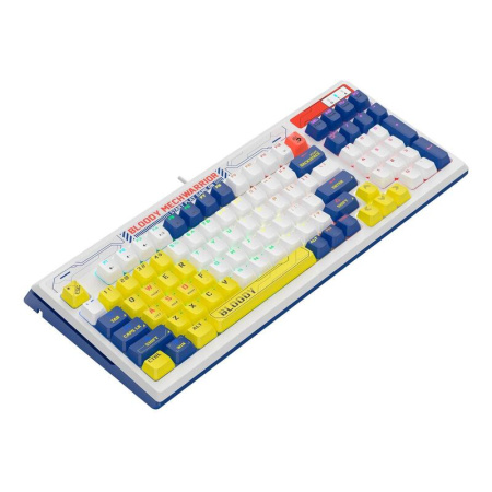Клавиатура A4Tech Bloody B950 синий/белый