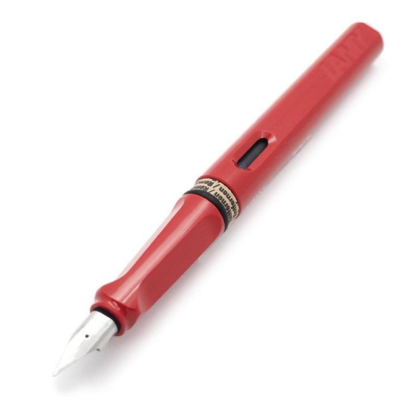 Ручка перьевая Lamy 016 Safari цвет чернил синий цвет корпуса красный (артикул производителя 4000181)