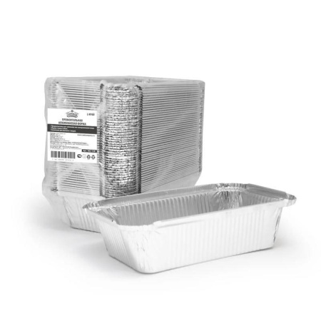 Форма алюминиевая прямоугольная Горница 402-728 685 мл (201х118х45 мм, 50 штук в упаковке)