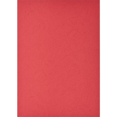 Обложки для переплета картонные ProMega Office красные, кожа, А4, 230г/м2,