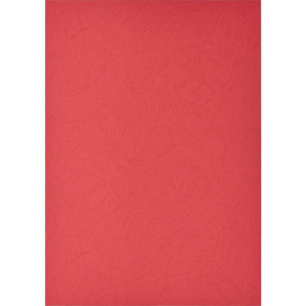 Обложки для переплета картонные ProMega Office красные, кожа, А4, 230г/м2,