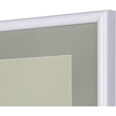 Рамка Decoline White А5 15x20 см пластиковый багет 8 мм белый