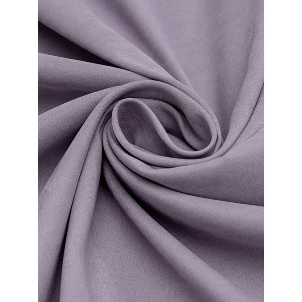 Комплект штор Amore Mio Однотонная замша 3872-050 (2 портьеры 150x270  см) сиреневый