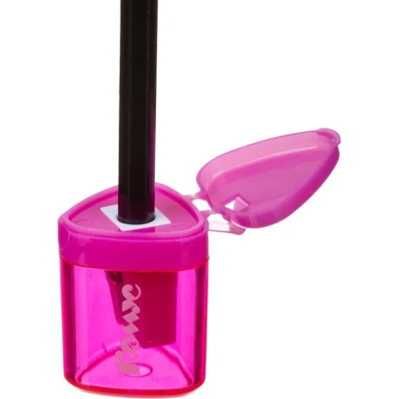 Точилка для карандашей Комус Класс с контейнером  пластиковая/металлическая Точилка для карандашей Комус Класс с контейнером  пластиковая/металлическая