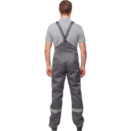 Костюм рабочий летний мужской л22-КПК с СОП темно-серый/светло-серый (размер 48-50, рост 170-176)