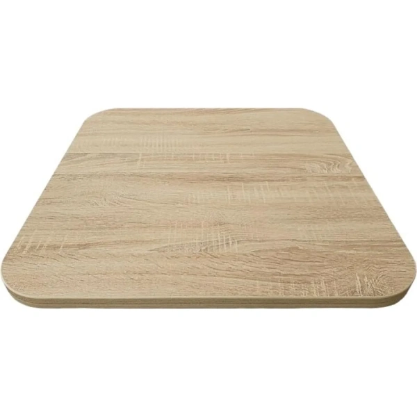 Стол обеденный Sheffilton SHT-TU14 (белый муар/дуб сонома, 600х600х745  мм)