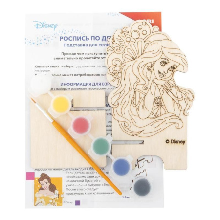 Роспись по дереву Lori Disney Ариэль подставка для телефона