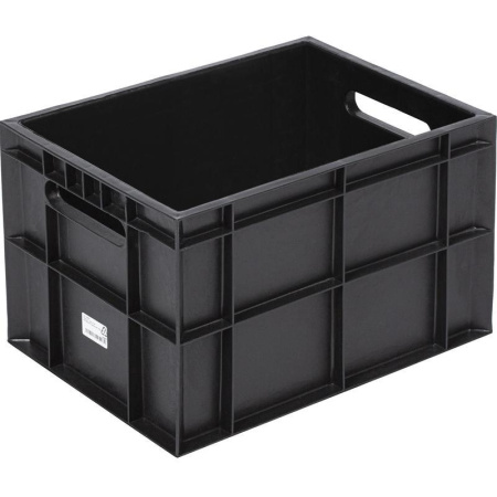 Ящик (лоток) для молока Фин-пак из ПНД 400х300х270 мм черный