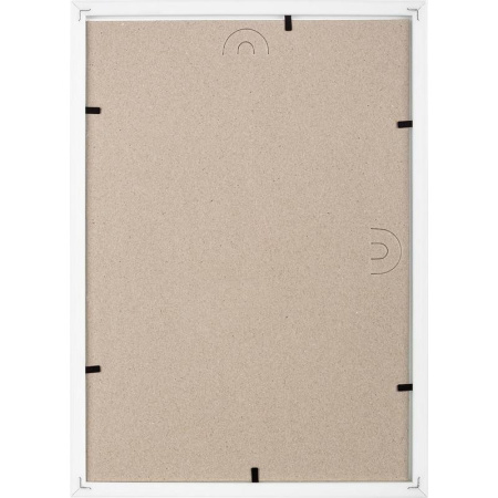 Рамка с паспарту Зебра А4 21x30 см пластиковый багет 14 мм белая