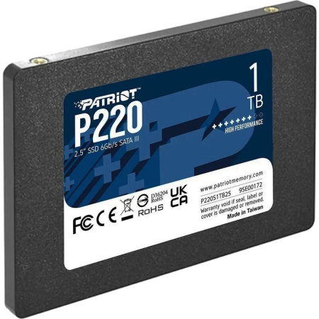 SSD накопитель Patriot Memory P220 1 ТБ (P220S1TB25)