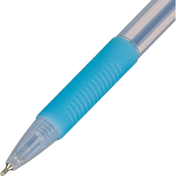 Ручка шариковая автоматическая в ассортименте Attache Акварель синяя  (толщина линии 0.4 мм)