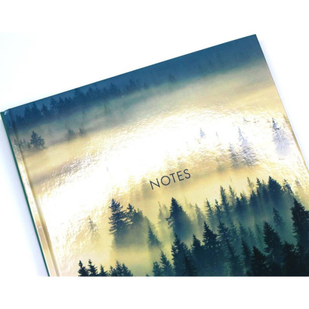 Бизнес-тетрадь Канц-Эксмо Туманный лес А4 100 листов разноцветная в  клетку на сшивке (212х290 мм)