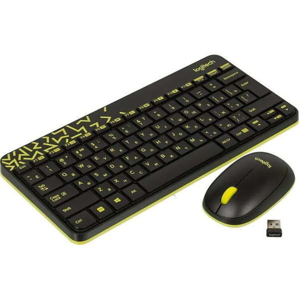 Комплект беспроводной клавиатура и мышь Logitech MK240 (920-008213)