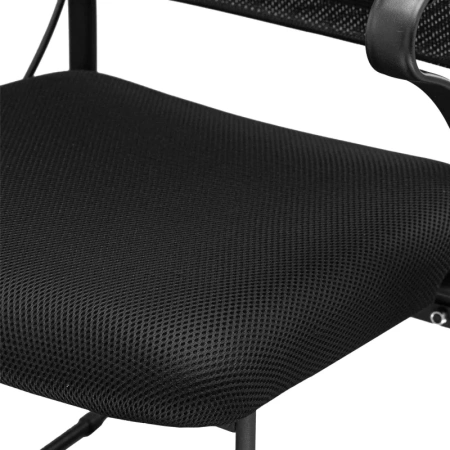 Конференц-кресло Ergolife Sit Air чёрный (ткань, металл чёрный)