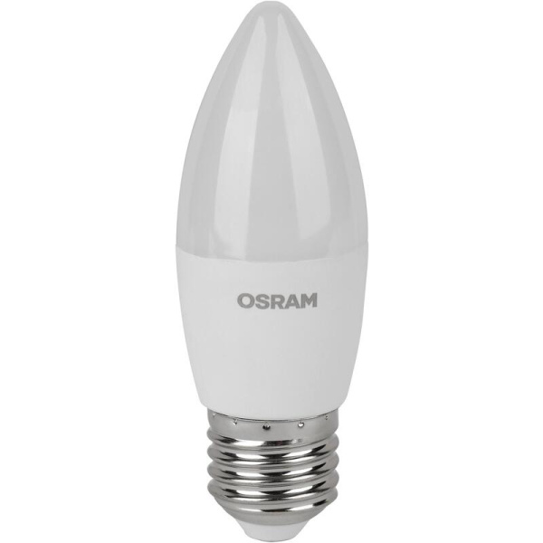 Лампа светодиодная Osram 7 Вт E27 (В, 3000 К, 560 Лм, 220 В, 5 штук в  упаковке, 4058075578012)