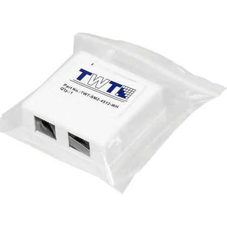 Розетка TWT TWT-SM2-4512-WH RJ-45/RJ-12
