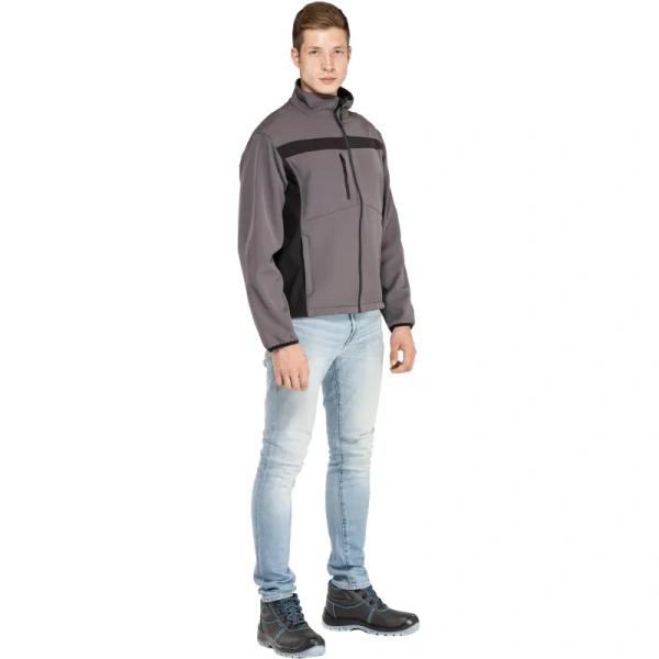 Куртка рабочая демисезонная мужская Delta Plus Lulea серая/чёрная  (размер 56-58, рост 196-204)