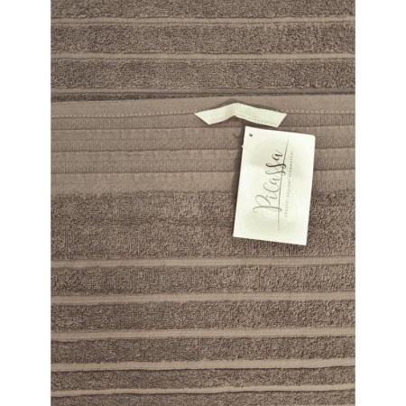 Полотенце махровое Страйп 50х90 см 500 г/кв.м светло-коричневое