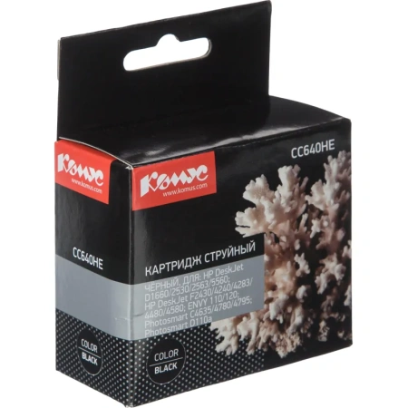 Картридж струйный Комус 121 CC640HE для HP черный совместимый