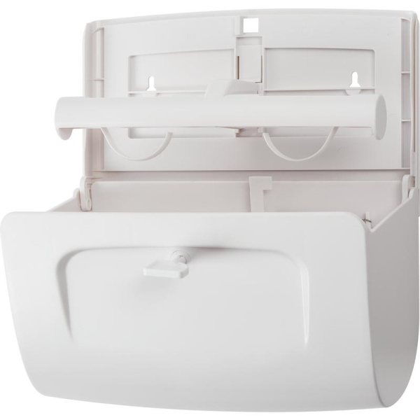 Диспенсер для туалетной бумаги в рулонах Luscan Professional Etalon  Doublemini пластиковый белый