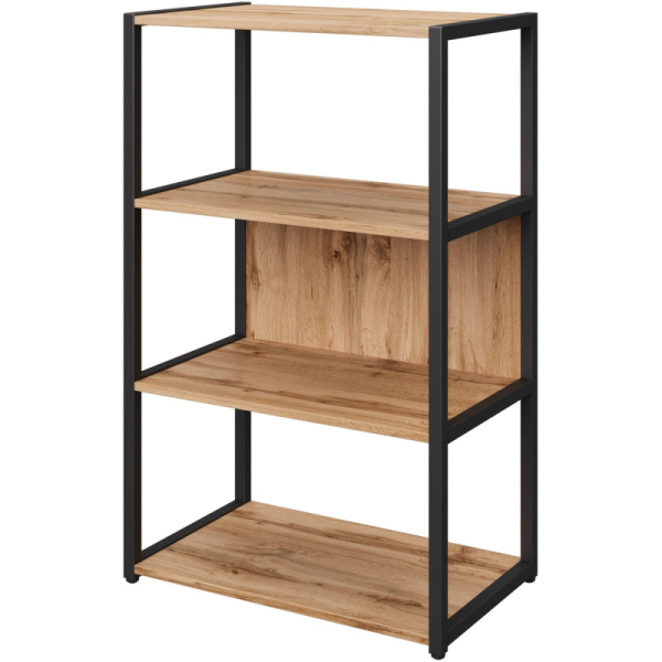 Стеллаж для документов Easy to lead K-Loft 241H020 дуб  натуральный/чёрный 670х400х1068 мм