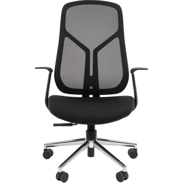 Кресло для руководителя Chairman CH588 черное (сетка/ткань, металл)