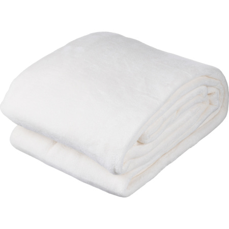 Плед Luscan микрофибра 200х220 см молочный