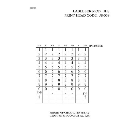 Этикет-пистолет Jolly JH8 однострочный (прямоугольная лента, 8 символов, 21x12 мм) Этикет-пистолет Jolly JH8 однострочный (прямоугольная лента, 8 символов, 21x12 мм)