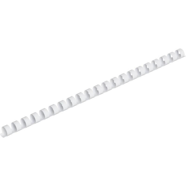 Пружины для переплета пластиковые GBC 12 мм белые (25 штук в упаковке)