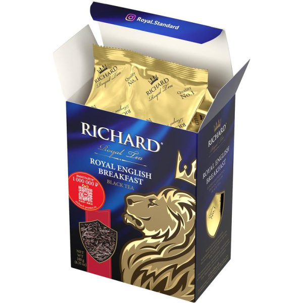 Чай Richard Royal English Breakfast черный 180 г