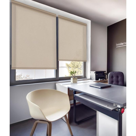 Рулонная штора Бонд полиэстер бежевая (50х160 см)