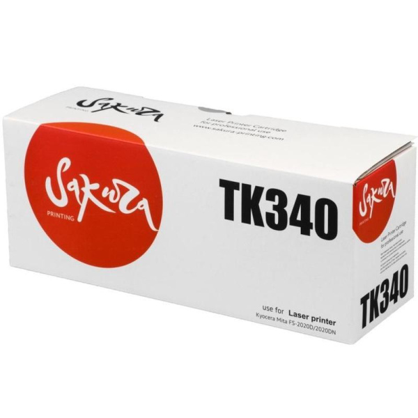 Картридж лазерный Sakura TK340 SATK340 для Kyocera черный совместимый