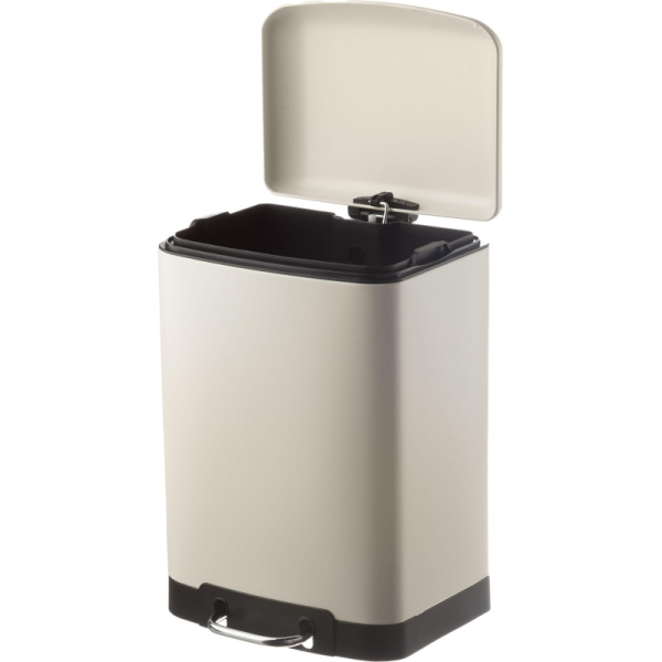 Ведро мусорное Luscan 12 л нержавеющая сталь с педалью с крышкой бежевое  (40.2x25.5x27.2 см) Ведро мусорное Luscan 12 л нержавеющая сталь с педалью с крышкой бежевое  (40.2x25.5x27.2 см)