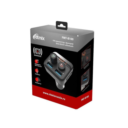 FM-трансмиттер Ritmix FMT-B100 (80000554)