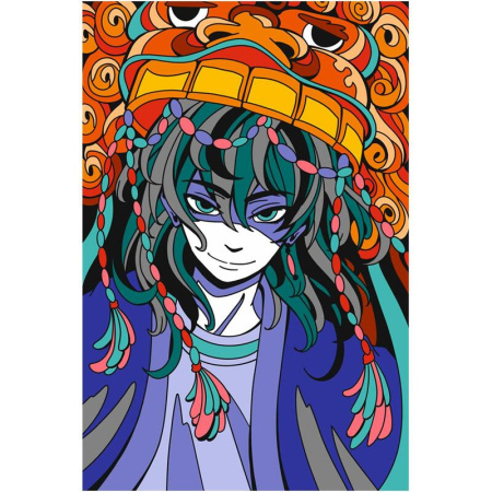 Картина по номерам Lori Аниме Танец дракона