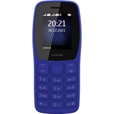 Мобильный телефон Nokia 105 TA-1416 DS синий (SP01Z07Z1950Y)