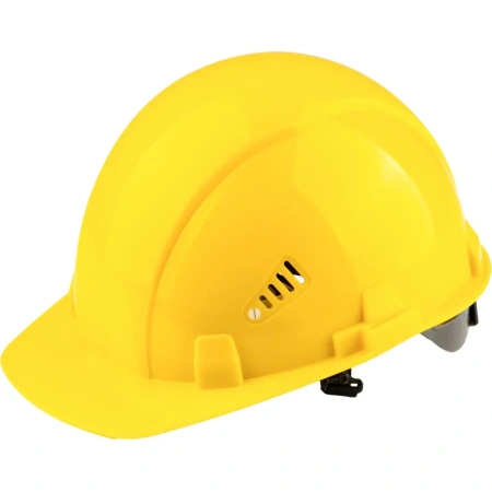 Каска защитная TOPFORT Стандарт 204 желтая с храповым механизмом
