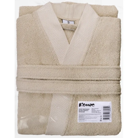 Халат махровый Комус Delray 54 (XXL) бежевый