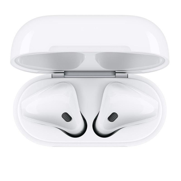Наушники Apple AirPods в футляре с возможностью беспроводной зарядки