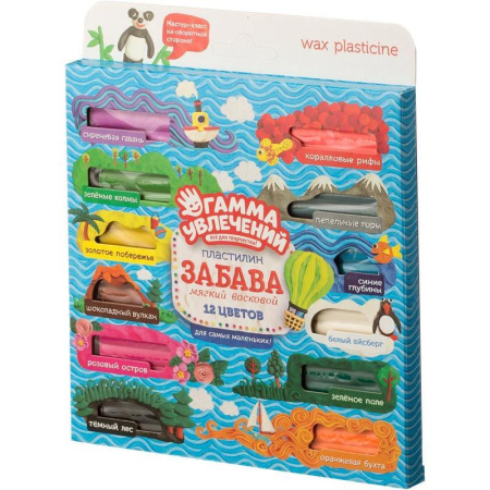 Пластилин Гамма увлечений Забава 12 цветов