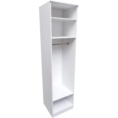 Шкаф комбинированный Север (белый шагрень, 600х600х2400 мм)