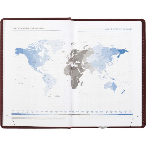 Ежедневник датированный 2023 год Attache Вива искусственная кожа А6 168  листов бордовый (100x150 мм)