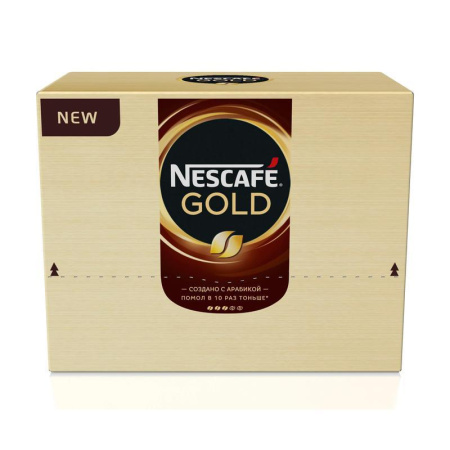 Кофе порционный растворимый Nescafe Gold 30 пакетиков по 2 г