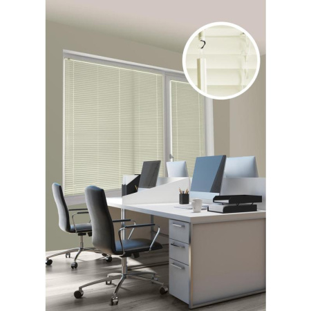 Жалюзи горизонтальные пластиковые ванильные (60х160 см)