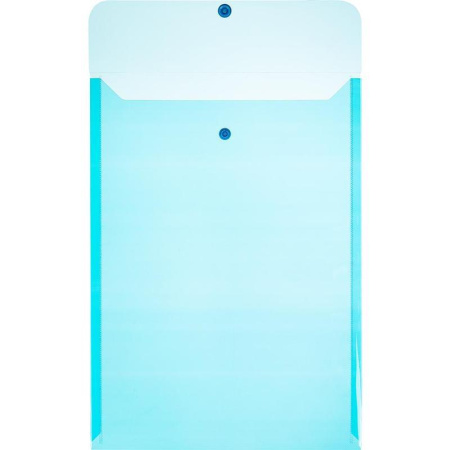 Папка-конверт на кнопке Attache A4 синяя 0.18 мм (10 штук в упаковке)