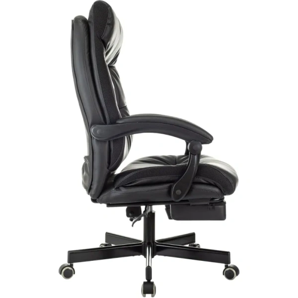Кресло для руководителя Easy Chair 624 с массажным модулем чёрное   (экокожа, пластик)